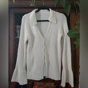 Elegant White Women's Sweater